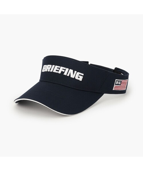 BRIEFING（ブリーフィング）の「【BRIEFING GOLF／ブリーフィングゴルフ】MEN’S BASIC VISOR（サンバイザー・メンズ・ホワイト/ベージュ/ネイビー/グリーン系その他2・FREE）」の4枚目の写真