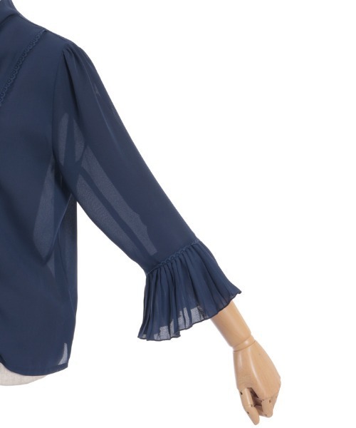 axes femme(アクシーズファム)の「苺刺繍ボウタイブラウス(シャツ/ブラウス・レディース・ホワイト/ピンク/ネイビー・FREE)」の22枚目の写真