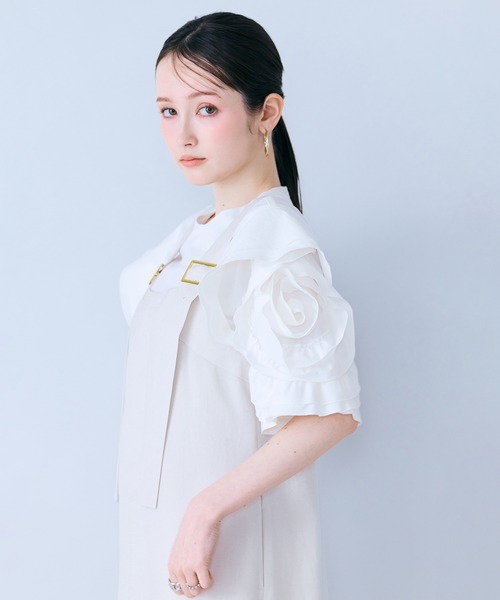 Audie a Muses(オーディアミューズ)の「ローズスリーブブラウス(シャツ/ブラウス・レディース・レッド/オフホワイト/ブルー/ブラック・38/42)」の20枚目の写真