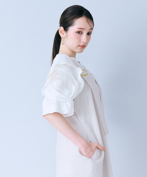 Audie a Muses(オーディアミューズ)の「ローズスリーブブラウス(シャツ/ブラウス・レディース・レッド/オフホワイト/ブルー/ブラック・38/42)」の22枚目の写真