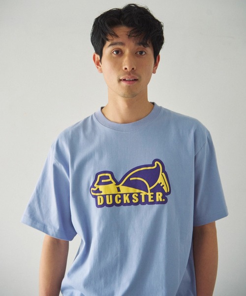 Duckster(ダックスター)の「Duckster/ダックスター 18/-度詰め天竺 レギュラーフィット S/STEE(ロゴ)(Tシャツ/カットソー・メンズ・ホワイト/コーラルピンク/ブラック/ラベンダー・LARGE/X-LARGE/MEDIUM)」の1枚目の写真