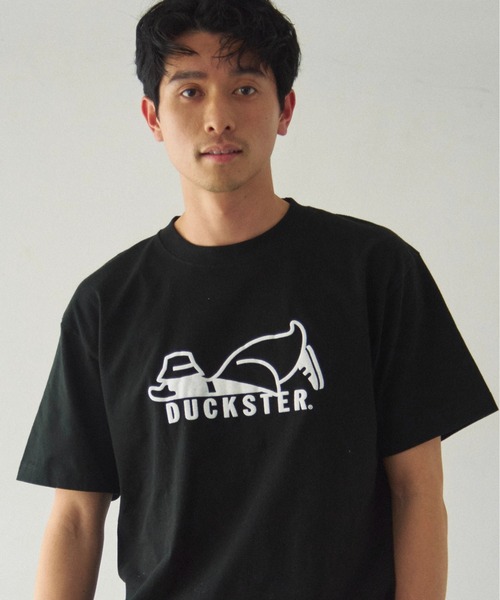 Duckster(ダックスター)の「Duckster/ダックスター 18/-度詰め天竺 レギュラーフィット S/STEE(ロゴ)(Tシャツ/カットソー・メンズ・ホワイト/コーラルピンク/ブラック/ラベンダー・LARGE/X-LARGE/MEDIUM)」の3枚目の写真