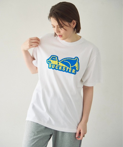 Duckster(ダックスター)の「Duckster/ダックスター 18/-度詰め天竺 レギュラーフィット S/STEE(ロゴ)(Tシャツ/カットソー・メンズ・ホワイト/コーラルピンク/ブラック/ラベンダー・LARGE/X-LARGE/MEDIUM)」の18枚目の写真