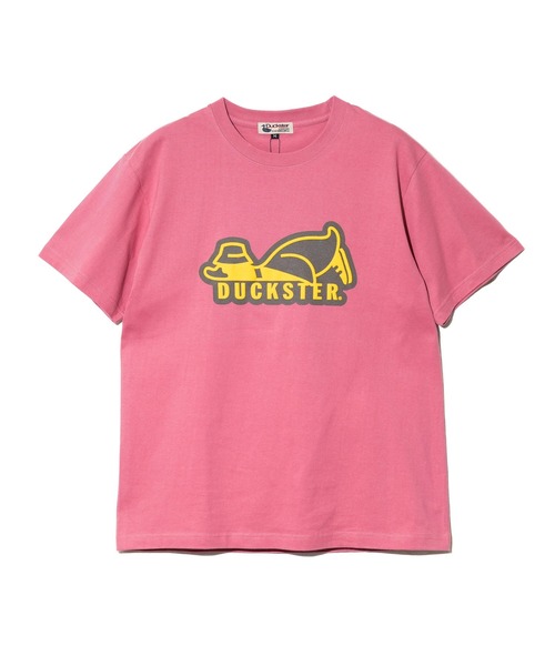 Duckster(ダックスター)の「Duckster/ダックスター 18/-度詰め天竺 レギュラーフィット S/STEE(ロゴ)(Tシャツ/カットソー・メンズ・ホワイト/コーラルピンク/ブラック/ラベンダー・LARGE/X-LARGE/MEDIUM)」の16枚目の写真