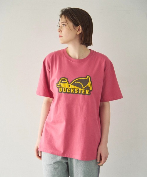 Duckster(ダックスター)の「Duckster/ダックスター 18/-度詰め天竺 レギュラーフィット S/STEE(ロゴ)(Tシャツ/カットソー・メンズ・ホワイト/コーラルピンク/ブラック/ラベンダー・LARGE/X-LARGE/MEDIUM)」の15枚目の写真