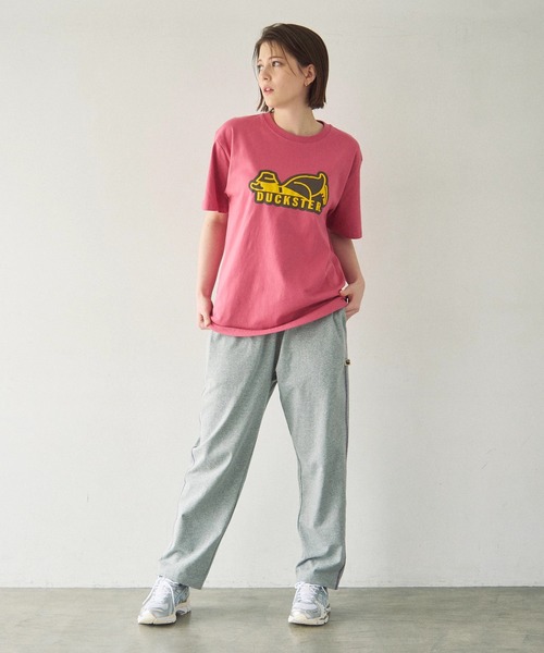 Duckster(ダックスター)の「Duckster/ダックスター 18/-度詰め天竺 レギュラーフィット S/STEE(ロゴ)(Tシャツ/カットソー・メンズ・ホワイト/コーラルピンク/ブラック/ラベンダー・LARGE/X-LARGE/MEDIUM)」の13枚目の写真