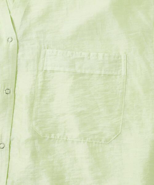 ITEMS URBANRESEARCH（アイテムズ アーバンリサーチ）の「ドットボタンシアーシャツ（シャツ/ブラウス・レディース・ミント/ライトベージュ/ブラウン・FREE）」の10枚目の写真