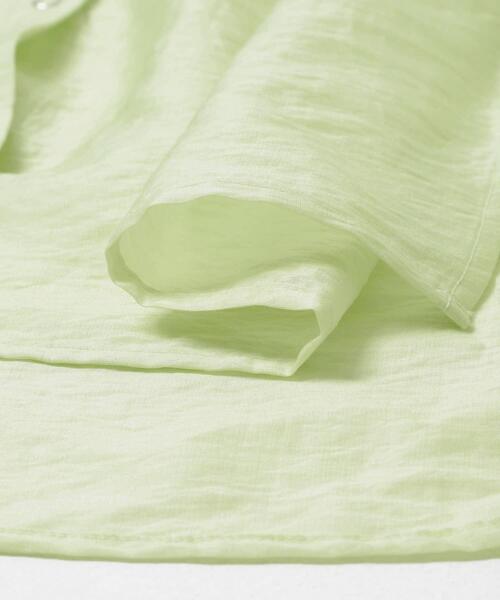 ITEMS URBANRESEARCH（アイテムズ アーバンリサーチ）の「ドットボタンシアーシャツ（シャツ/ブラウス・レディース・ミント/ライトベージュ/ブラウン・FREE）」の14枚目の写真