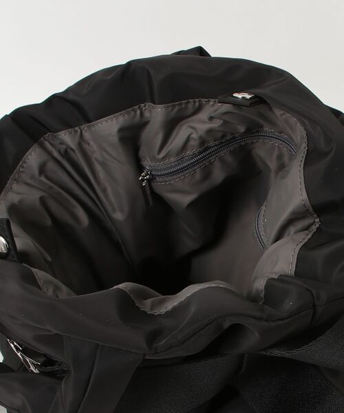 OUTDOOR PRODUCTS(アウトドアプロダクツ)の「【OUTDOOR PRODUCTS / アウトドアプロダクツ】2way Belt Tote 巾着型 ベルトデザイン トートバッグ(トートバッグ・レディース・アイボリー/ブラック/モカ・FREE)」の5枚目の写真