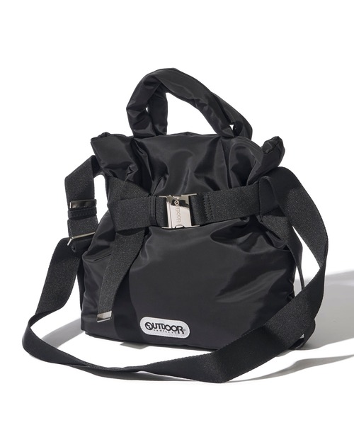 OUTDOOR PRODUCTS(アウトドアプロダクツ)の「【OUTDOOR PRODUCTS / アウトドアプロダクツ】2way Belt Tote 巾着型 ベルトデザイン トートバッグ(トートバッグ・レディース・アイボリー/ブラック/モカ・FREE)」の8枚目の写真