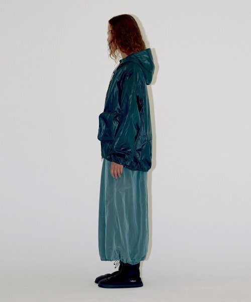 DIAGONAL(ダイアゴナル)の「TWO WAY HOODIE JUMPER (green)(ナイロンジャケット・レディース・その他・FREE)」の6枚目の写真