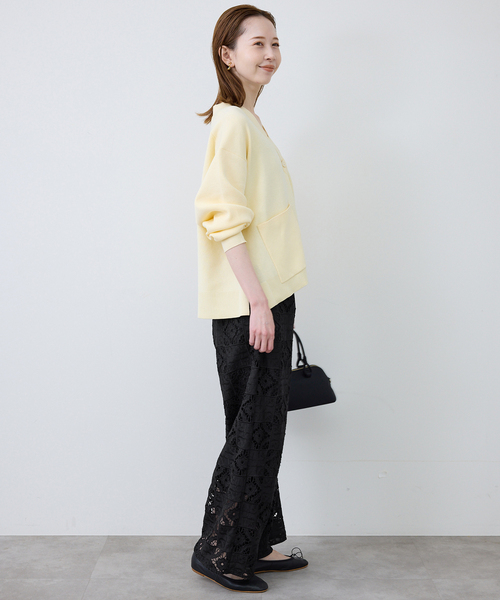 SLOBE IENA(スローブイエナ)の「《追加》コットンレースイージーパンツ(その他パンツ・レディース・ブラック/ホワイト・38/36)」の15枚目の写真