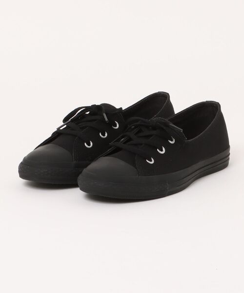 CONVERSE(コンバース)の「converse コンバース ALL STAR LP PUMPS OX レディースシューズ バレエスニーカー(オールスターLPパンプスOX)(バレエシューズ・レディース・ブラック×ブラック・25.0cm/24.5cm/24.0cm/23.5cm/23.0cm/22.5cm)」の1枚目の写真