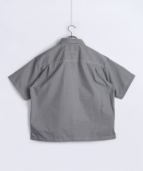 WESTSEA(ウエストシー)の「チェック柄 半袖シャツ オーバーサイズ ワイドシルエット レギュラーカラーシャツ(シャツ/ブラウス・メンズ・ホワイト/チャコール/ネイビー・M/L)」の12枚目の写真
