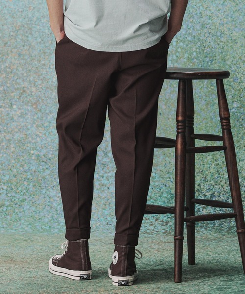 THEOREM(セオレム)の「mp14976- Turn ups Sta-Pre Tapered Pants ダブルテーパードパンツ(TRM-P002A)(その他パンツ・メンズ・グレー/ネイビー/ブラウン/ベージュ/ブラック・XL/L/M/S)」の4枚目の写真