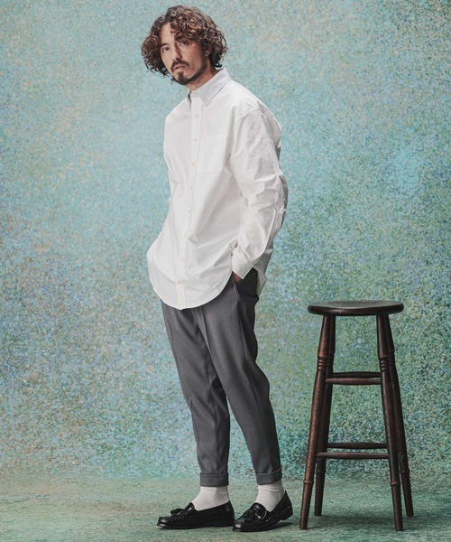 THEOREM(セオレム)の「mp14976- Turn ups Sta-Pre Tapered Pants ダブルテーパードパンツ(TRM-P002A)(その他パンツ・メンズ・グレー/ネイビー/ブラウン/ベージュ/ブラック・XL/L/M/S)」の8枚目の写真