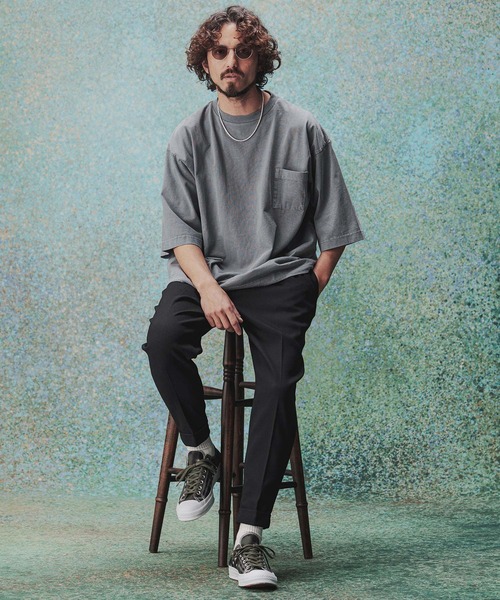 THEOREM(セオレム)の「mp14976- Turn ups Sta-Pre Tapered Pants ダブルテーパードパンツ(TRM-P002A)(その他パンツ・メンズ・グレー/ネイビー/ブラウン/ベージュ/ブラック・XL/L/M/S)」の14枚目の写真