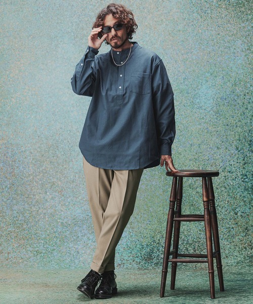 THEOREM(セオレム)の「mp14976- Turn ups Sta-Pre Tapered Pants ダブルテーパードパンツ(TRM-P002A)(その他パンツ・メンズ・グレー/ネイビー/ブラウン/ベージュ/ブラック・XL/L/M/S)」の19枚目の写真