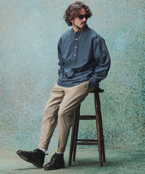 THEOREM(セオレム)の「mp14976- Turn ups Sta-Pre Tapered Pants ダブルテーパードパンツ(TRM-P002A)(その他パンツ・メンズ・グレー/ネイビー/ブラウン/ベージュ/ブラック・XL/L/M/S)」の20枚目の写真