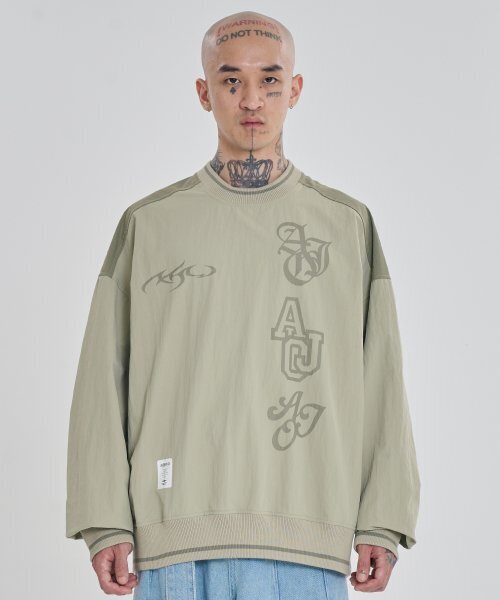 AJOBYAJO（アジョバイアジョ）の「[PBA] Total Logo Nylon Sweatshirt [BEIGE]（スウェット・レディース・その他・L/XL）」の7枚目の写真