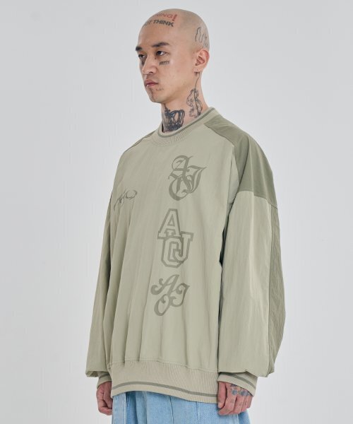 AJOBYAJO（アジョバイアジョ）の「[PBA] Total Logo Nylon Sweatshirt [BEIGE]（スウェット・レディース・その他・L/XL）」の8枚目の写真