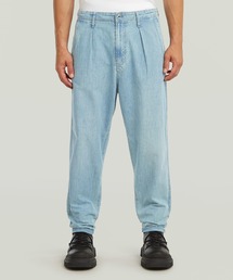 Pleated Chino Denim Relaxed Tapered/フロントプリーツチノディテールリラックステーパードジーンズ