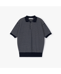 FLAWSROOM（フローズルーム）の「Pure Cotton Collar Knit Stripe 3Color（ニット/セーター）」