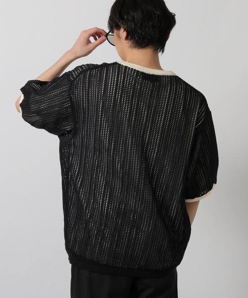 LAKOLE（ラコレ）の「透かしニットリンガーT / 665203（ニット/セーター・メンズ・ホワイト/ブラウン/ブラック・MEDIUM/LARGE）」の7枚目の写真