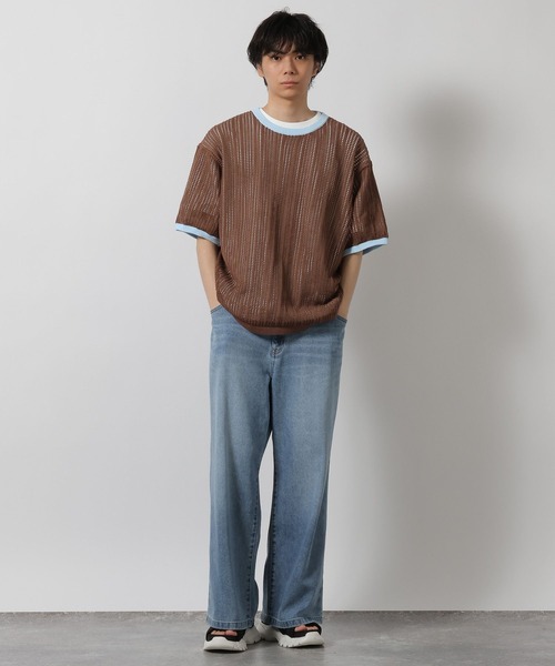 LAKOLE（ラコレ）の「透かしニットリンガーT / 665203（ニット/セーター・メンズ・ホワイト/ブラウン/ブラック・MEDIUM/LARGE）」の8枚目の写真
