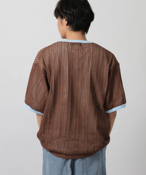 LAKOLE（ラコレ）の「透かしニットリンガーT / 665203（ニット/セーター・メンズ・ホワイト/ブラウン/ブラック・MEDIUM/LARGE）」の9枚目の写真