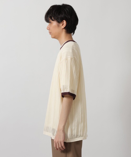 LAKOLE（ラコレ）の「透かしニットリンガーT / 665203（ニット/セーター・メンズ・ホワイト/ブラウン/ブラック・MEDIUM/LARGE）」の11枚目の写真