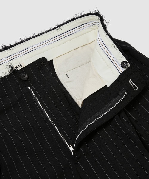 KHOKI（コッキ）の「Pleats bonded wool pants（その他パンツ・メンズ・ブラック/ネイビー・2）」の6枚目の写真