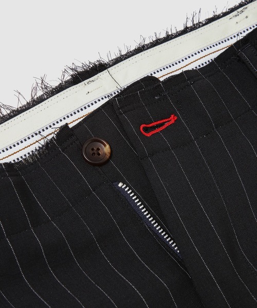 KHOKI（コッキ）の「Pleats bonded wool pants（その他パンツ・メンズ・ブラック/ネイビー・2）」の10枚目の写真