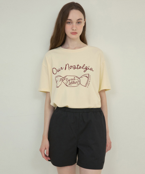 OURNOSTALGIA(アワー ノスタルジア)の「Classic banding half pants_Black(O25-PT04)(その他パンツ・レディース・ブラック・FREE)」の3枚目の写真