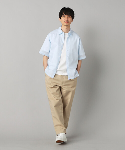 COMME CA MEN(コムサメン)の「コットンウエーブ 半袖レギュラーカラーシャツ(シャツ/ブラウス・メンズ・サックスブルー/ネイビー/ホワイト・S/M/L)」の11枚目の写真