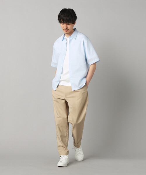 COMME CA MEN(コムサメン)の「コットンウエーブ 半袖レギュラーカラーシャツ(シャツ/ブラウス・メンズ・サックスブルー/ネイビー/ホワイト・S/M/L)」の12枚目の写真