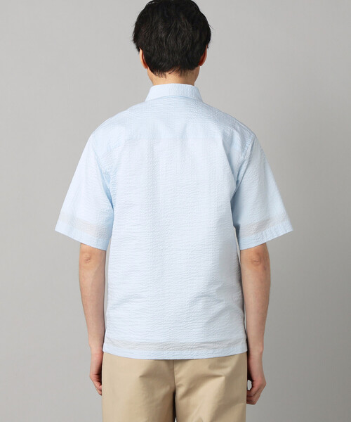 COMME CA MEN(コムサメン)の「コットンウエーブ 半袖レギュラーカラーシャツ(シャツ/ブラウス・メンズ・サックスブルー/ネイビー/ホワイト・S/M/L)」の17枚目の写真