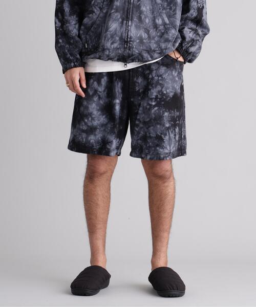 MANASTASH(マナスタッシュ)の「MANASTASH/マナスタッシュ TIE DYE CHILLIWACK SHORTS(その他パンツ・メンズ・ネイビー/ブラック・L/M/XL/S)」の1枚目の写真