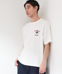 THE SHOP TK | ヒゲオジ サガラ刺繍 半袖Tシャツ 【洗濯機OK】(Tシャツ/カットソー)