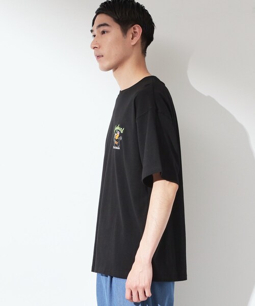 THE SHOP TK (ザ ショップ ティーケー )の「ヒゲオジ サガラ刺繍 半袖Tシャツ 【洗濯機OK】(Tシャツ/カットソー・メンズ・オフホワイト/ブラック・03/02)」の3枚目の写真
