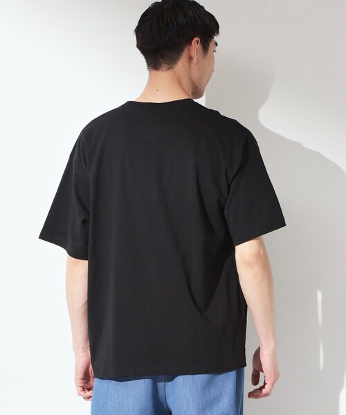 THE SHOP TK (ザ ショップ ティーケー )の「ヒゲオジ サガラ刺繍 半袖Tシャツ 【洗濯機OK】(Tシャツ/カットソー・メンズ・オフホワイト/ブラック・03/02)」の4枚目の写真