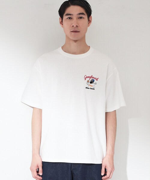 THE SHOP TK (ザ ショップ ティーケー )の「ヒゲオジ サガラ刺繍 半袖Tシャツ 【洗濯機OK】(Tシャツ/カットソー・メンズ・オフホワイト/ブラック・03/02)」の11枚目の写真