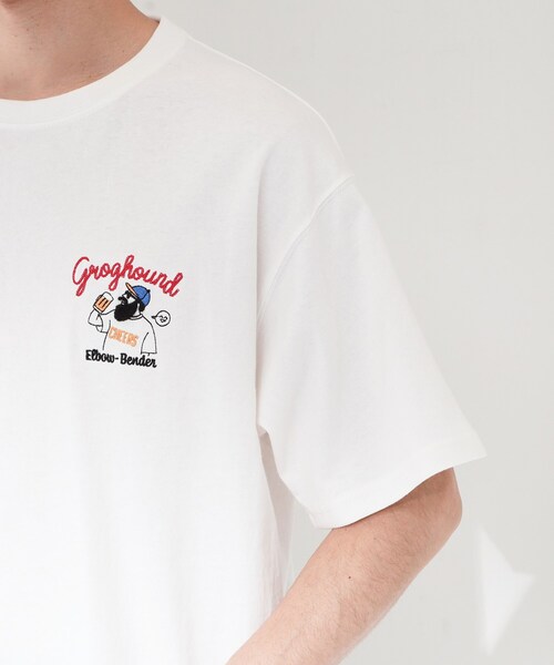THE SHOP TK (ザ ショップ ティーケー )の「ヒゲオジ サガラ刺繍 半袖Tシャツ 【洗濯機OK】(Tシャツ/カットソー・メンズ・オフホワイト/ブラック・03/02)」の15枚目の写真