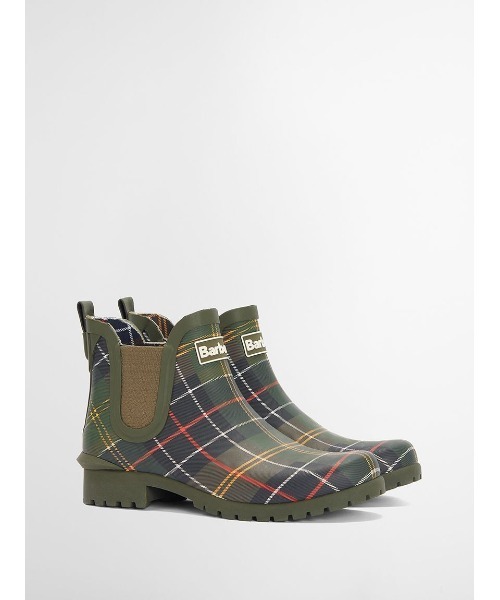 Barbour(バブアー)の「Wilton サイドゴア レインブーツ(レディース)(レインシューズ・レディース・ブラック/ネイビー/グリーン・3/4/5/6)」の2枚目の写真