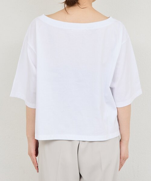 GALLARDAGALANTE(ガリャルダガランテ)の「オフショルロゴカットソー(Tシャツ/カットソー・レディース・ブルー/ブラウン/ホワイト・FREE)」の13枚目の写真