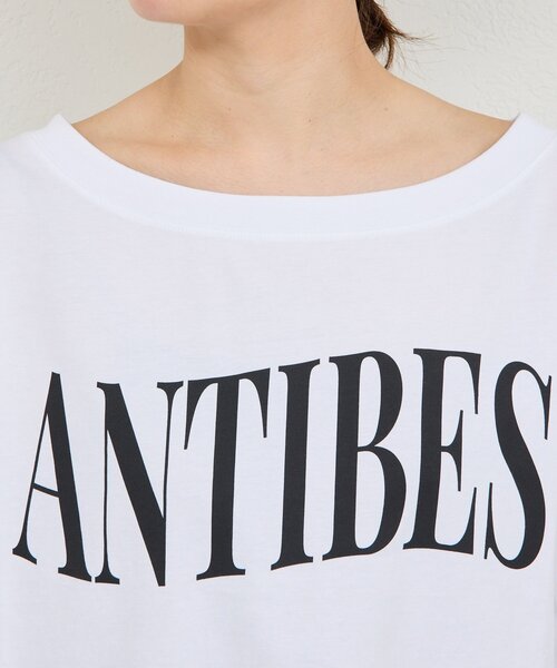 GALLARDAGALANTE(ガリャルダガランテ)の「オフショルロゴカットソー(Tシャツ/カットソー・レディース・ブルー/ブラウン/ホワイト・FREE)」の14枚目の写真