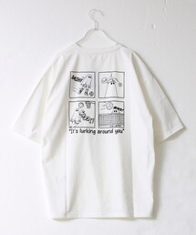 【FREDYMAC/フレディマック】度詰め天竺オバケ刺繍TEE