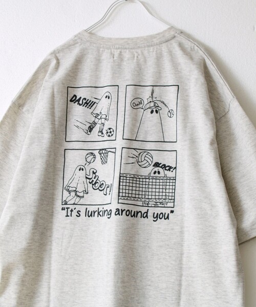 FREDY MAC(フレディーマック)の「【FREDYMAC/フレディマック】度詰め天竺オバケ刺繍TEE(Tシャツ/カットソー・メンズ・アイボリー/ホワイト・L/M)」の8枚目の写真