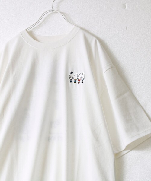 FREDY MAC(フレディーマック)の「【FREDYMAC/フレディマック】度詰め天竺オバケ刺繍TEE(Tシャツ/カットソー・メンズ・アイボリー/ホワイト・L/M)」の11枚目の写真