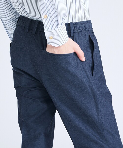 ABAHOUSE(アバハウス)の「【セットアップ対応】スーパーストレッチ リネンイージースラックス(スラックス・メンズ・ライトブラウン/ネイビー・44/46/48/50)」の8枚目の写真